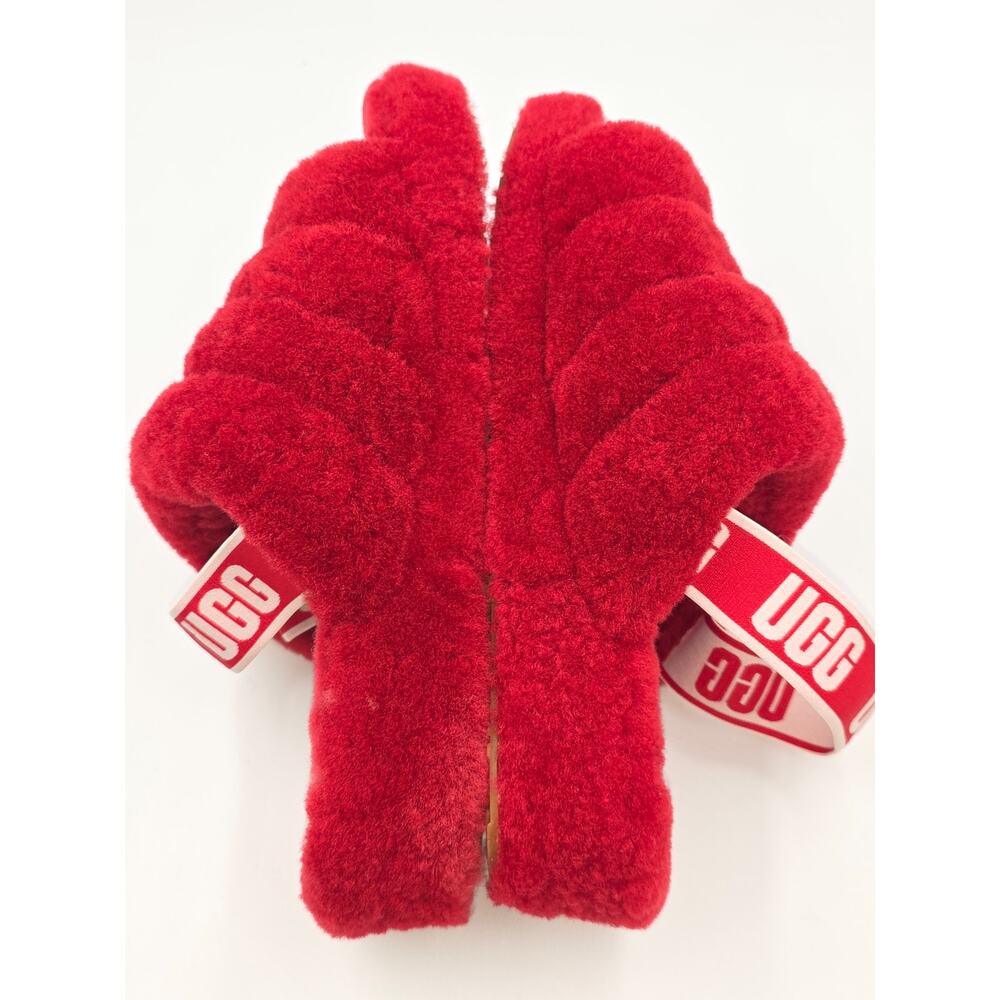 UGG Australia Fluffy Yeah Women's Slide Sandal, Size US 10 - Red - Picture 4 of 11